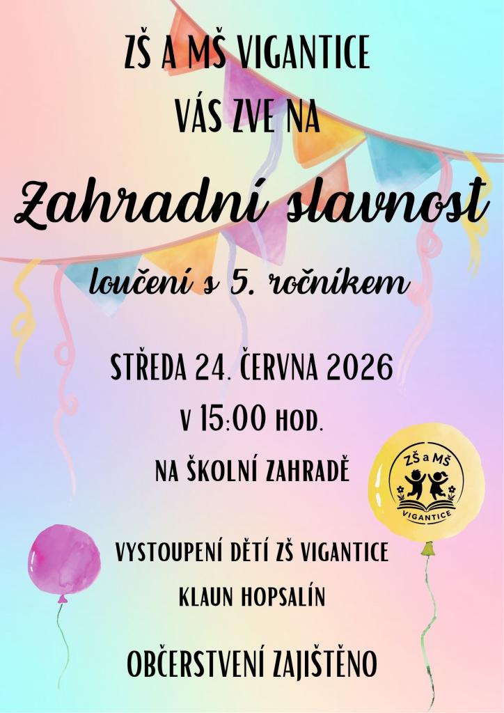 zahradní slavnost 2026